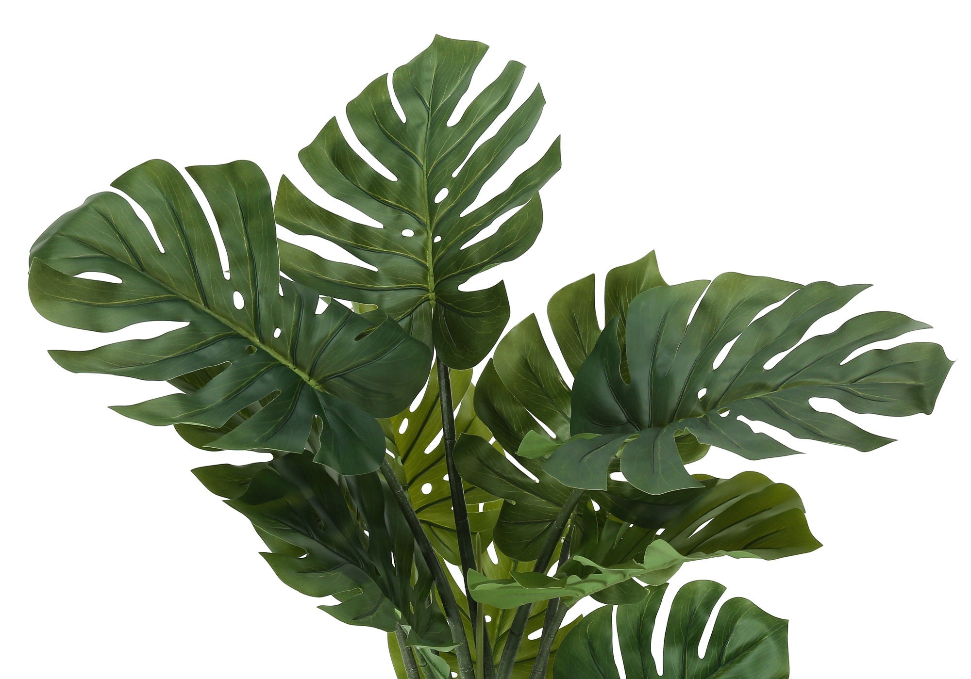 45" Tall, Artificial Plant, Monstera Tree, Indoor, Faux, Fake, Floor, Greenery, Potted, Real Touch, Decorative - Green / Black