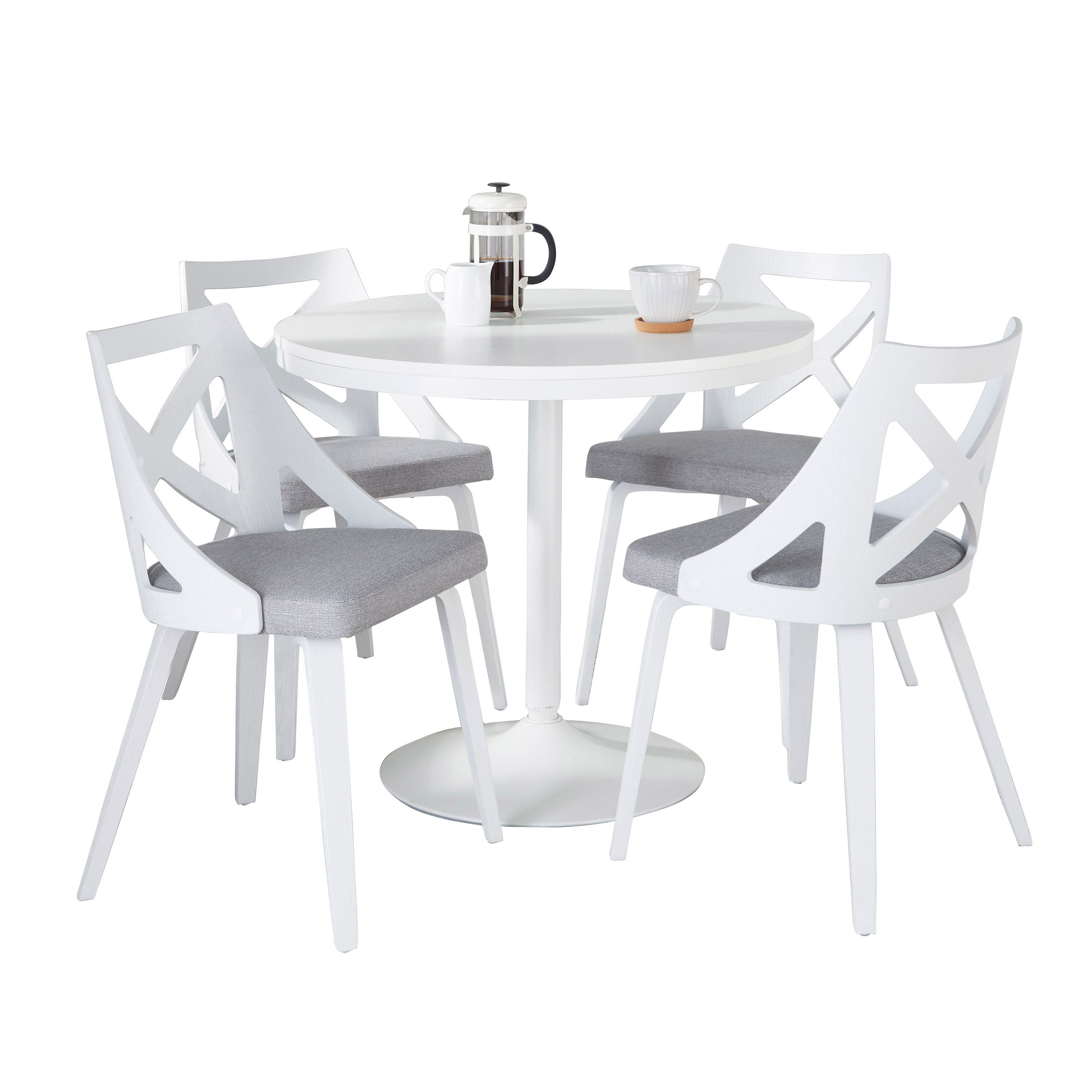 Dakota Charlotte - 5 Piece Contemporary Design, Dining Set