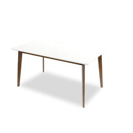Carlos - Dining Table White 29.5"W x 47"D x 29"H by Ashcroft Furniture | Bel Furniture