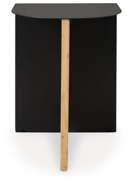 Ladgate - Black / Natural - Accent Table by Signature Design by Ashley® | Bel Furniture
