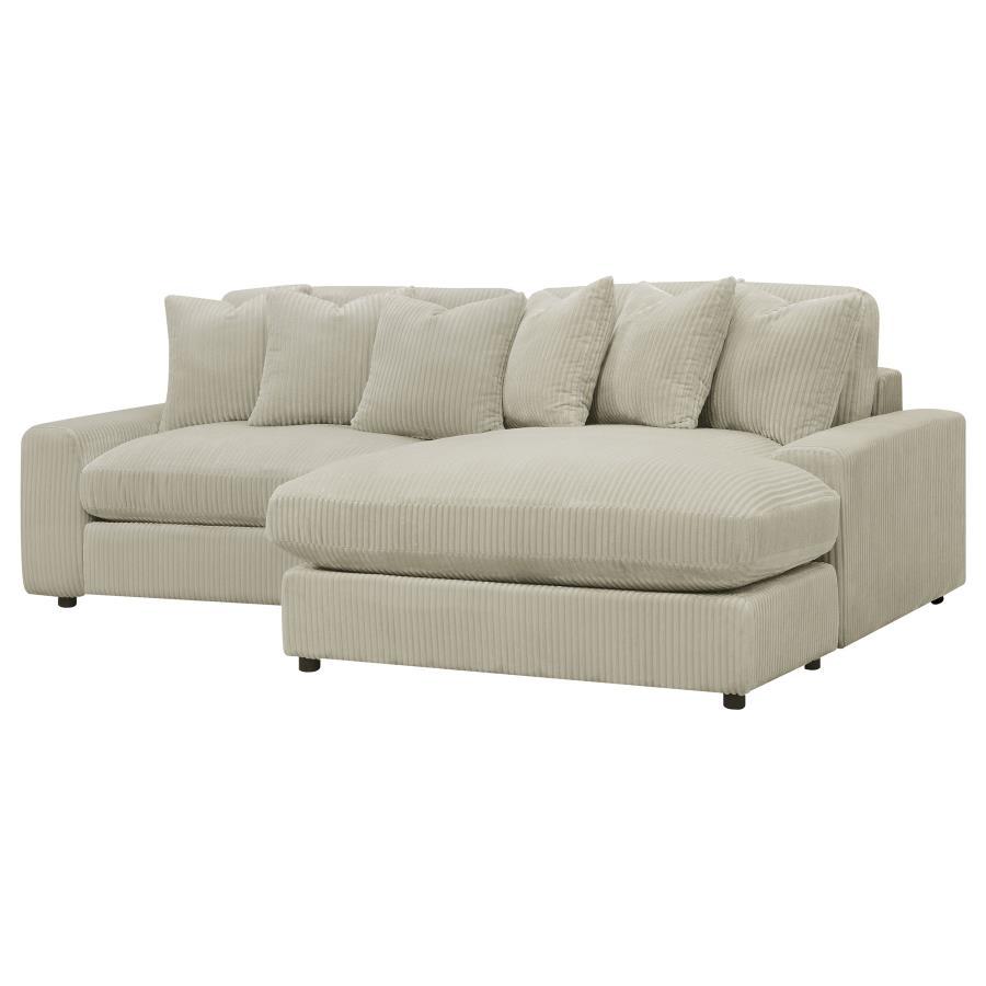 Blaine - Upholstered Reversible Chaise Sectional Sofa by Coaster Fine Furniture | Bel Furniture