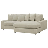 Blaine - Upholstered Reversible Chaise Sectional Sofa by Coaster Fine Furniture | Bel Furniture