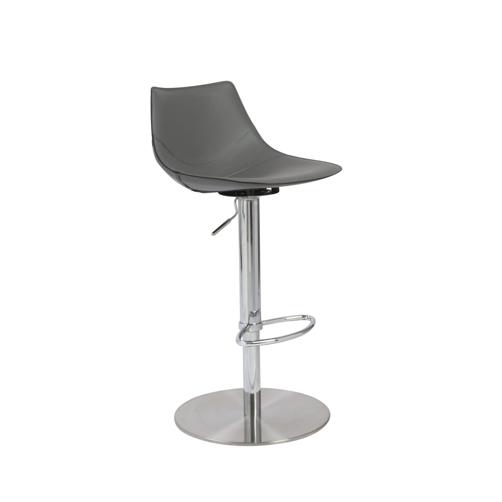 Swivel Low Back Bar Height Bar Chair - Gray