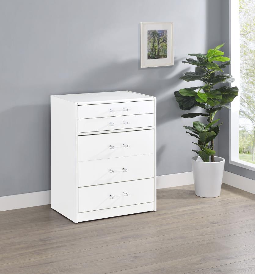Danbury - 3-Drawer Makeup Vanity & Stool Set by Coaster Fine Furniture | Bel Furniture