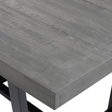 Rustic Metal And Solid Distressed Dining Table by Walker Edison | Bel Furniture