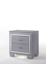 Lillian - Nightstand - Gray by Crown Mark | Bel Furniture