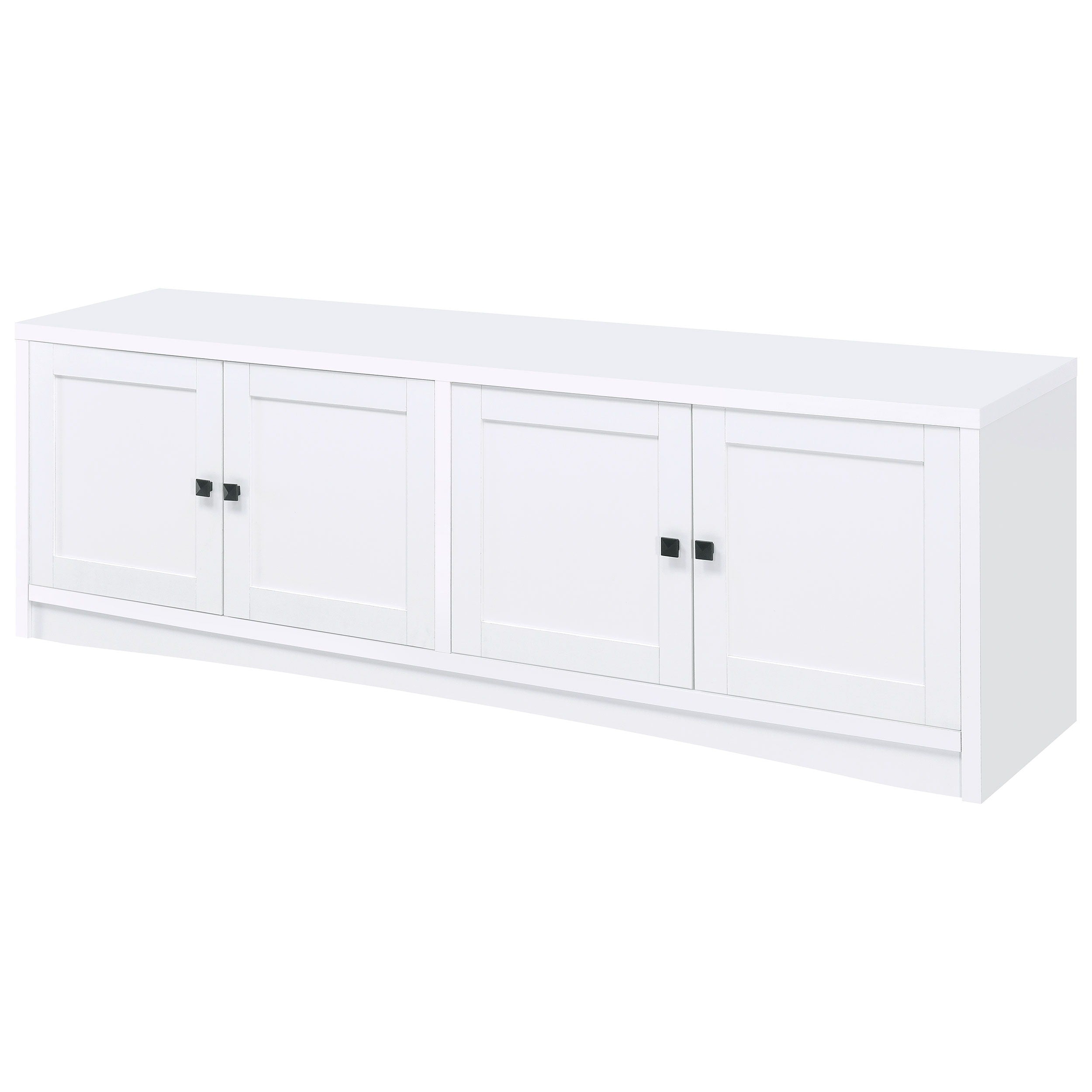 Laughlin - 4 Door Engineered Wood TV Stand - White