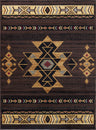 Tribes - GC_YLS4005 Southwest Area Rug Dark Brown by Icona Home Decor | Bel Furniture