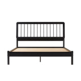 Mid-Century Modern Solid Wood Spindle Bed by Walker Edison | Bel Furniture