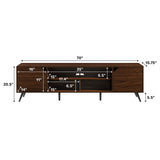 Contemporary 2 Door Minimalist TV Stand by Walker Edison | Bel Furniture