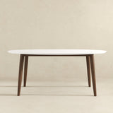 Ada - Mid-Century Modern Style Oval Dining Table