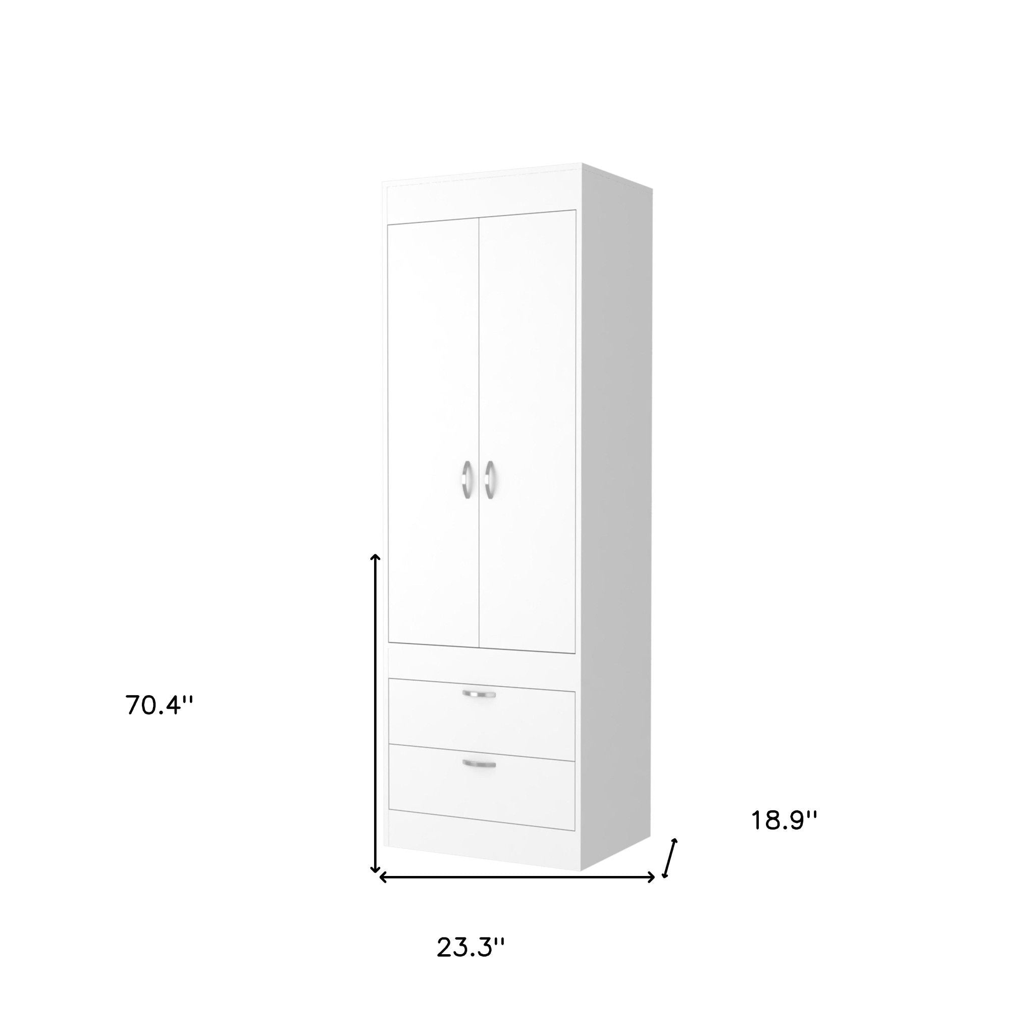 2 Drawer Dresser - White