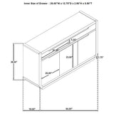 Leandro - 2-Drawer Dining Sideboard Server - Burnished Black