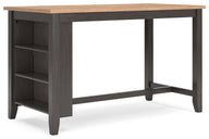 Gesthaven - Rectangular Dining Room Counter Table Dark Brown by Signature Design by Ashley® | Bel Furniture