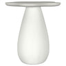 Perth - Side Table With Cloud-Shaped Top White 19.5"W x 17"D x 22"H by Coaster Fine Furniture | Bel Furniture