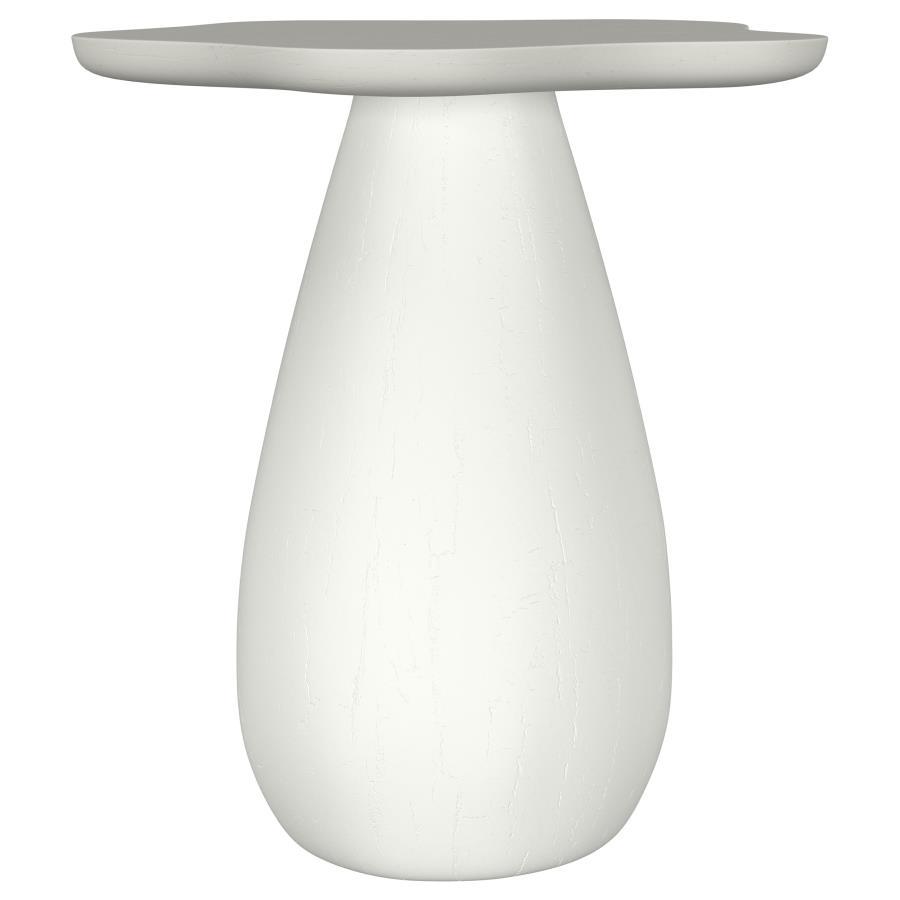 Perth - Side Table With Cloud-Shaped Top White 19.5"W x 17"D x 22"H by Coaster Fine Furniture | Bel Furniture