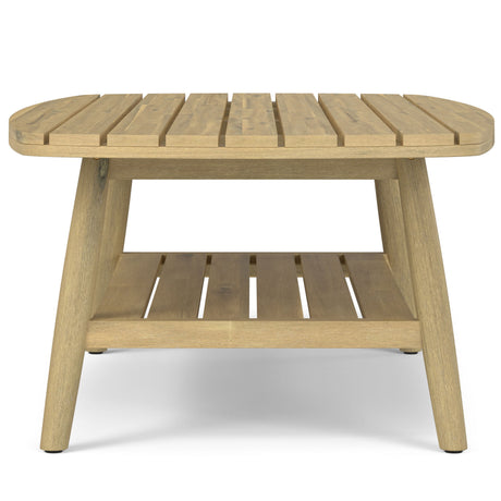 Bayshore - Outdoor Coffee Table - Light Teak by Simpli-Home | Bel Furniture