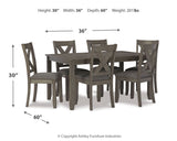 Caitbrook - Gray - RECT DRM Table Set (Set of 7) by Signature Design by Ashley® | Bel Furniture