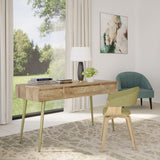 Jager - Desk - Natural by Simpli-Home | Bel Furniture