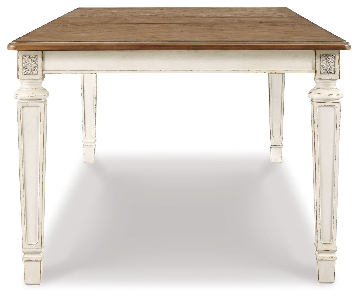 Realyn - Chipped White - Rectangular Dining Room Extension Table by Signature Design by Ashley® | Bel Furniture