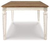 Realyn - Chipped White - Rectangular Dining Room Extension Table by Signature Design by Ashley® | Bel Furniture