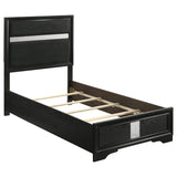 Miranda - Upholstered Panel Bed Black Twin by Coaster Fine Furniture | Bel Furniture