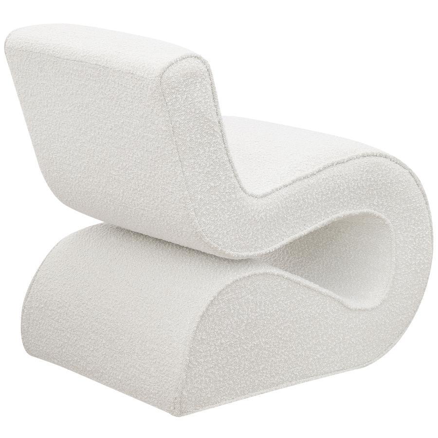 Ronea - Boucle Upholstered Armless Curved Chair