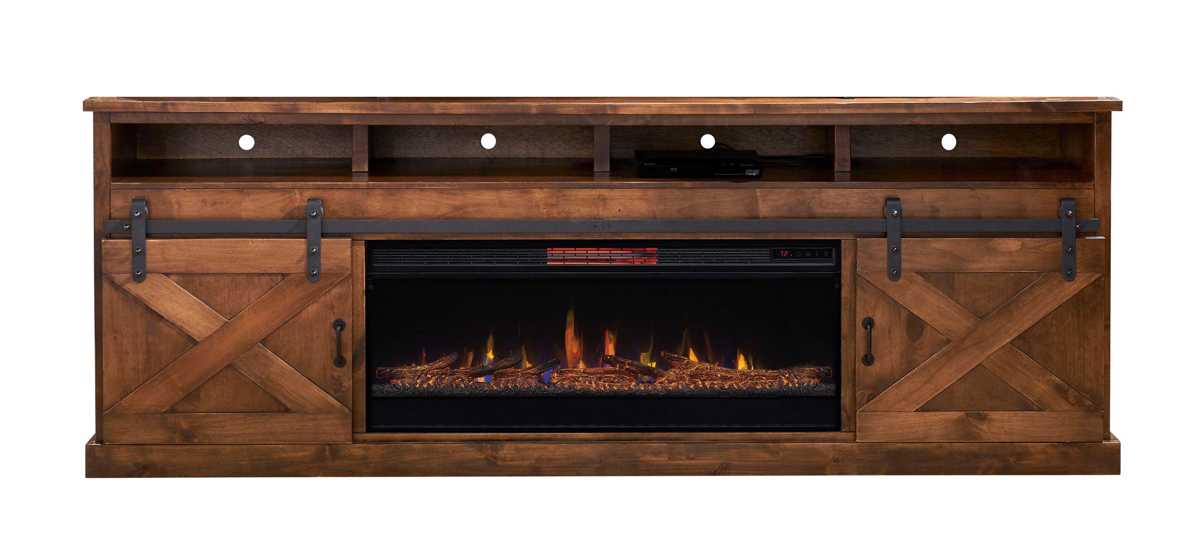 Farmhouse - Electric Fireplace TV Stand For TV