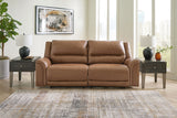 Trasimeno - Caramel - 2 Seat Pwr Rec Sofa Adj Headrest by Signature Design by Ashley® | Bel Furniture