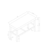 Marcello - Bar Bench - Brown