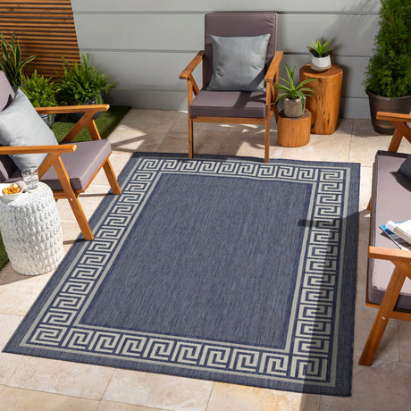 Sunshine - 5'3" X 7'3" Polypropylene Indoor, Outdoor Area Rug - Blue - view 3