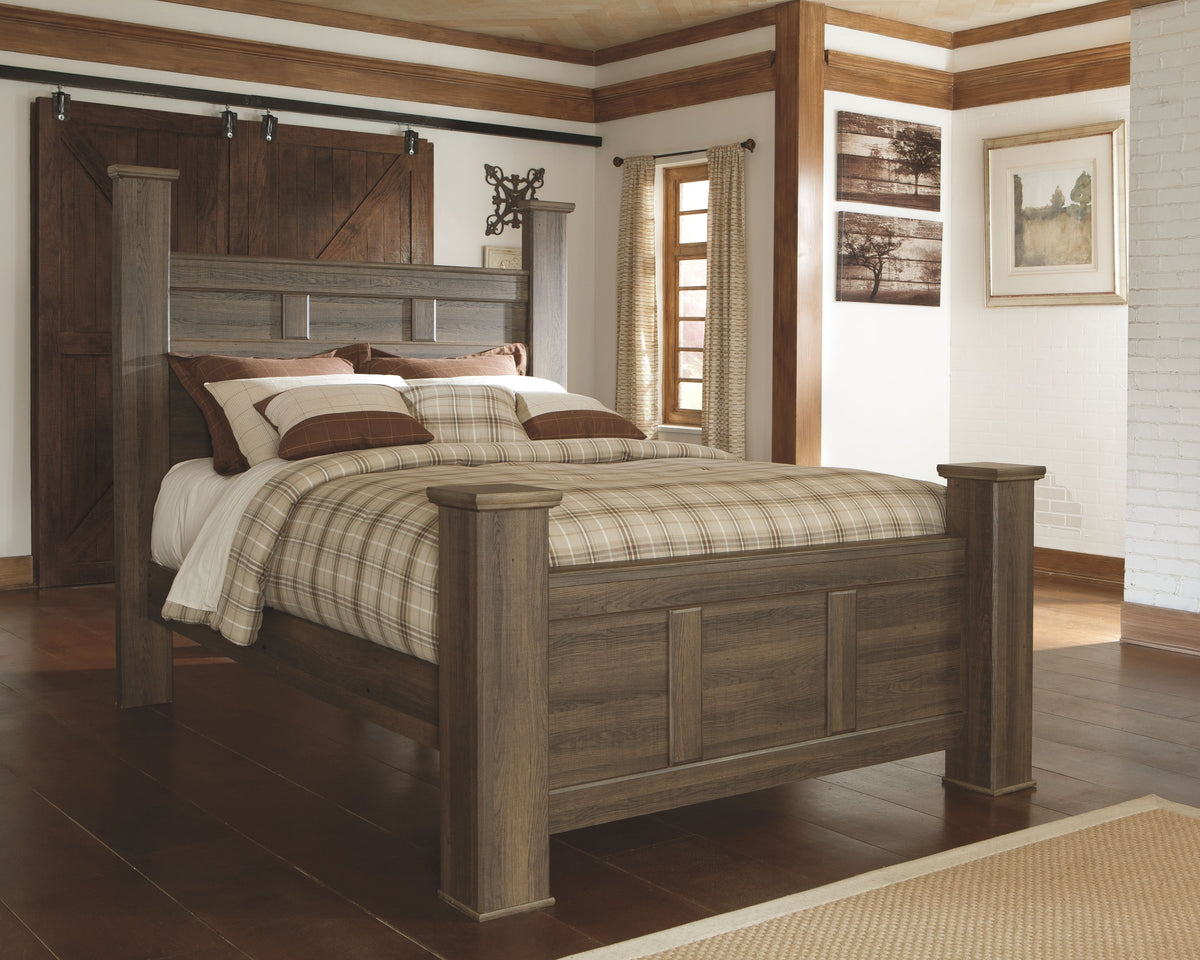 Juararo - Poster Bed Dark Brown None by Signature Design by Ashley® | Bel Furniture