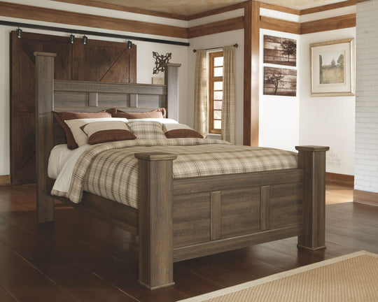 Juararo - Poster Bed Dark Brown None by Signature Design by Ashley® | Bel Furniture