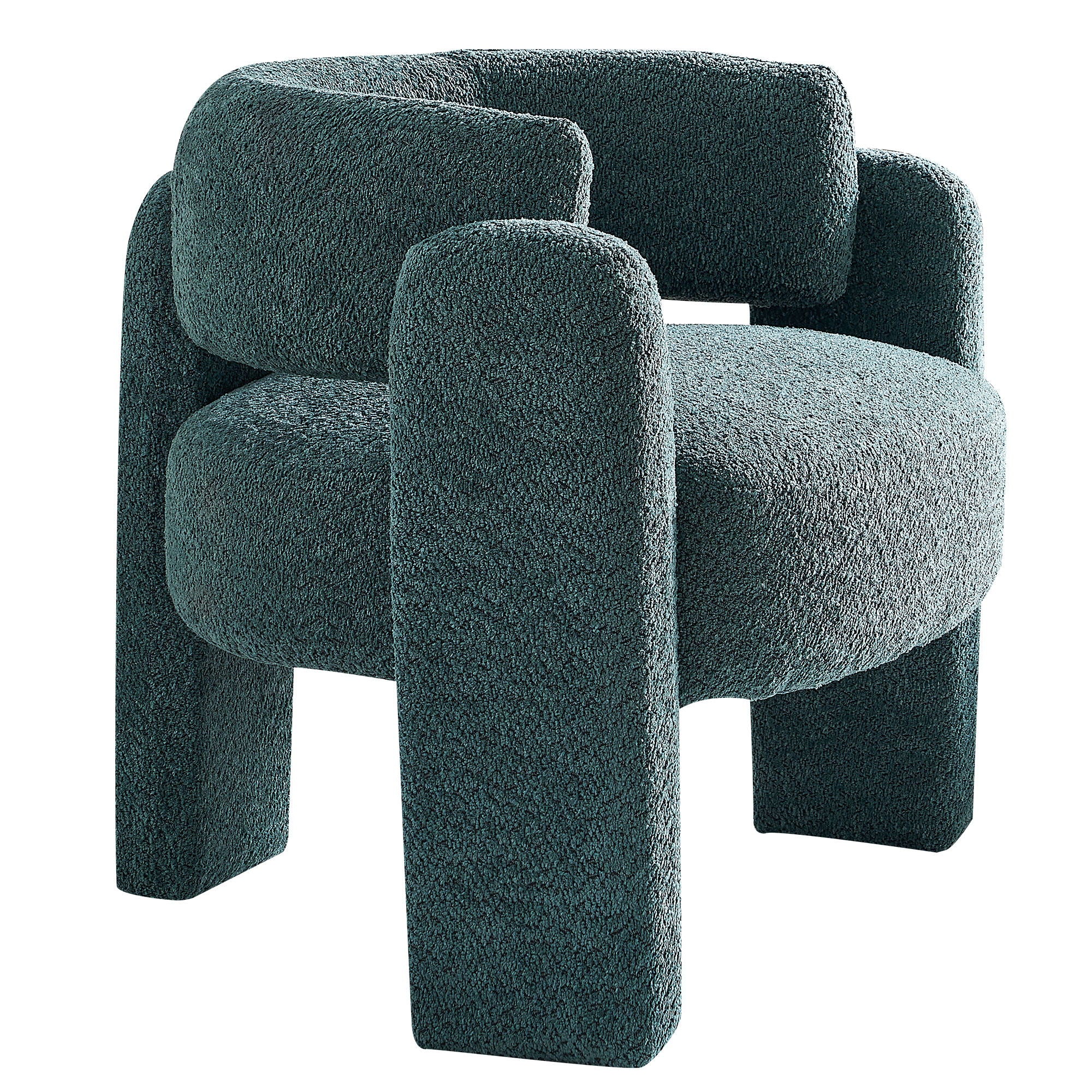 Boucle Upholstery Accent Chair