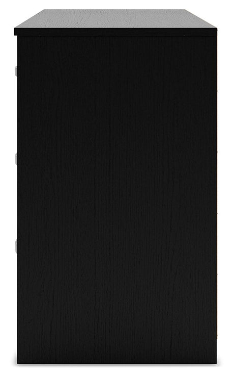 Finch - Six Drawer Dresser - Black - view 9