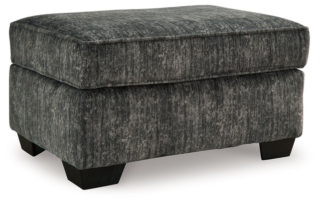 Lonoke Ottoman Gunmetal