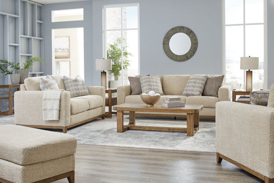 Parklynn - Living Room Set Beige 4 Pc. Sofa, Loveseat, Chair And A Half, Ottoman by Signature Design by Ashley® | Bel Furniture