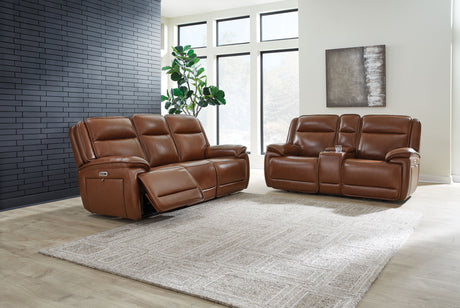 Healy Pier - Reclining Sofa Set Dark Brown 2 Pc. Power Reclining Sofa, Loveseat by Signature Design by Ashley® | Bel Furniture