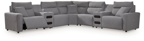 ModMax II - Salt And Pepper - Reclining Sectional