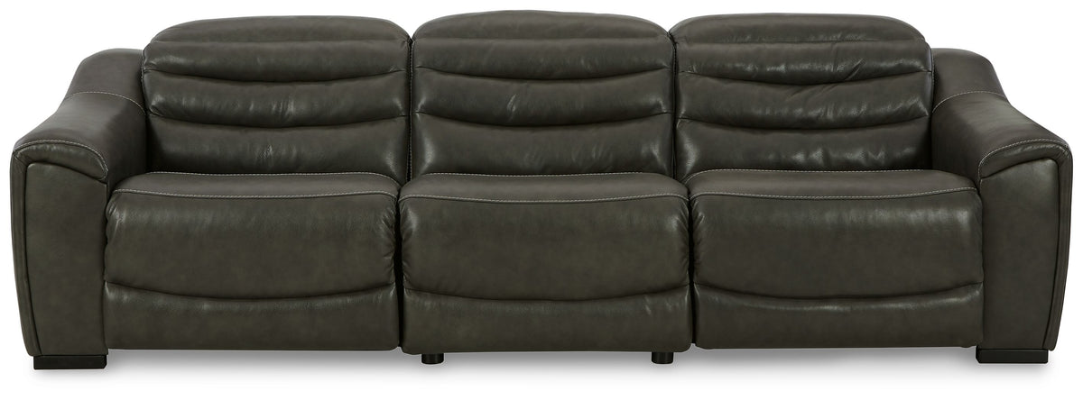 Center Line - Power Recliner Sectional Dark Gray 3 Pc. Power Reclining Sectional by Signature Design by Ashley® | Bel Furniture