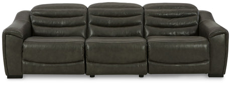 Center Line - Power Recliner Sectional Dark Gray 3 Pc. Power Reclining Sectional by Signature Design by Ashley® | Bel Furniture