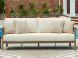 Serene Bay - Dark Brown / White - Sofa With Cushion by Signature Design by Ashley® | Bel Furniture