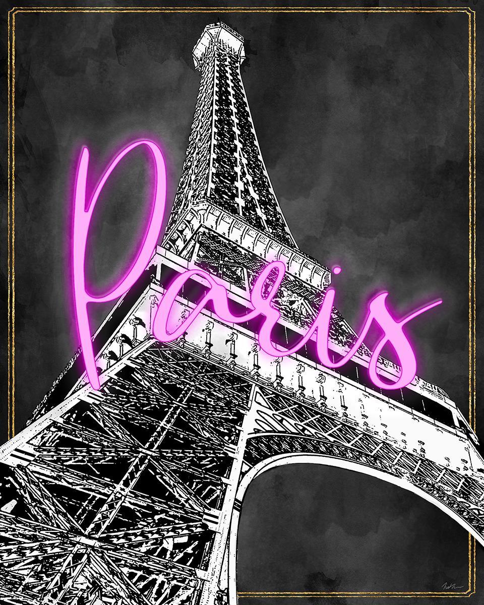 Neon Nights In Paris By Natalie Carpentieri - Pink