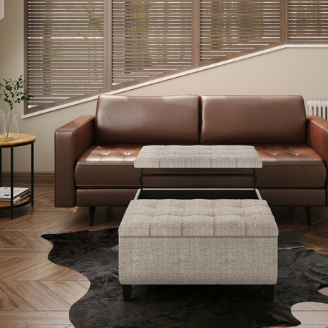 Harrison - Upholstered Coffee Table Storage Ottoman - view 126