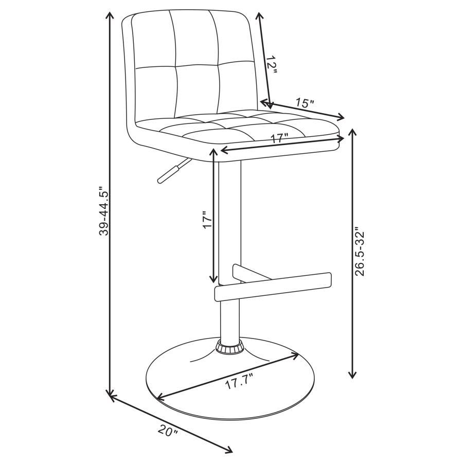 Lenny - Adjustable Height Bar Stools (Set of 2)