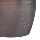 Johnsen - Handcrafted Large Metal Accent Table