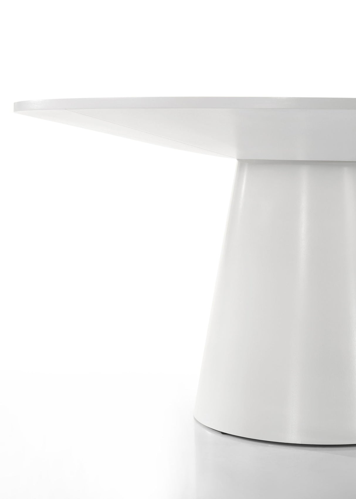 Jasper - Wide Contemporary Round Dining Table by Lilola Home | Bel Furniture