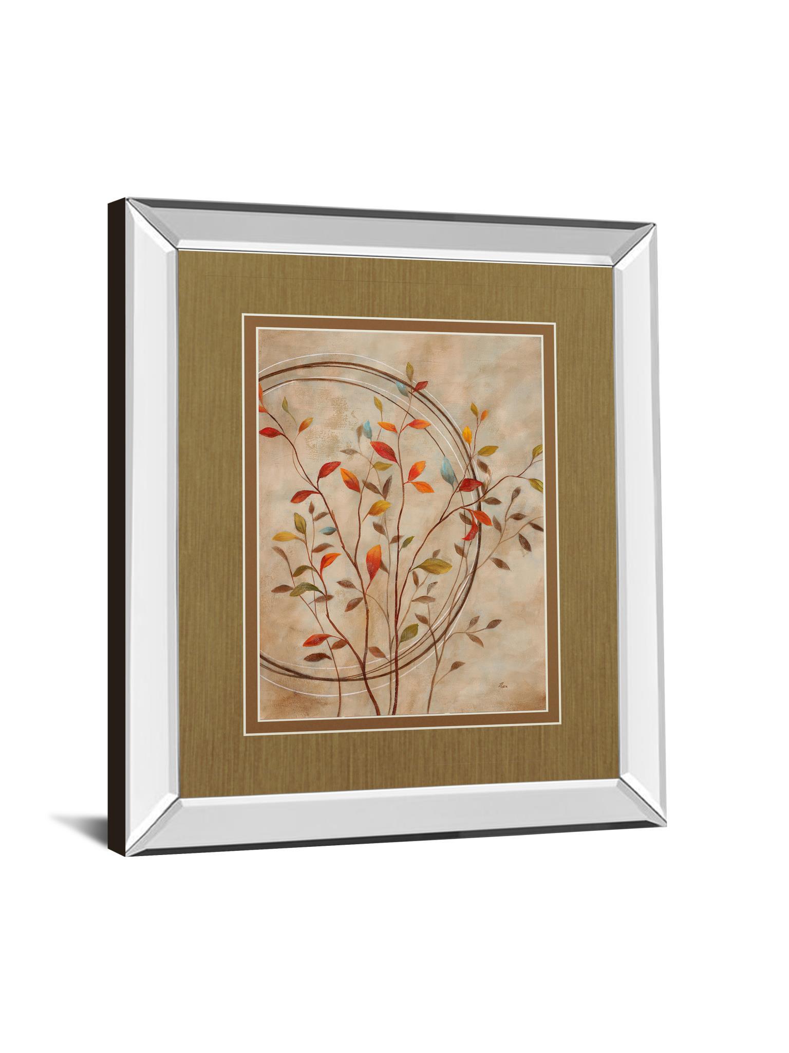 Autumn's Delight Il By Nan - Mirror Framed Print Wall Art - Red