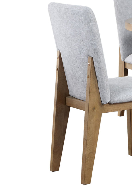 Delphine - Linen Fabric 19" Dining Chair (Set of 2) - Gray by Lilola Home | Bel Furniture