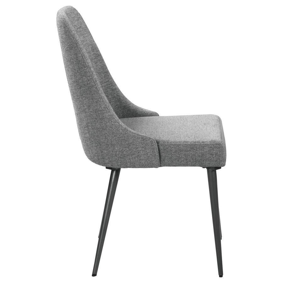 Alan - Fabric Upholstered Dining Side Chair (Set of 2) - Gray